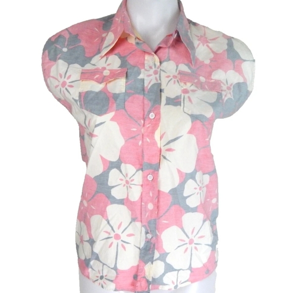 Jil Sander Floral Button Down Shirt - Picture 1 of 4